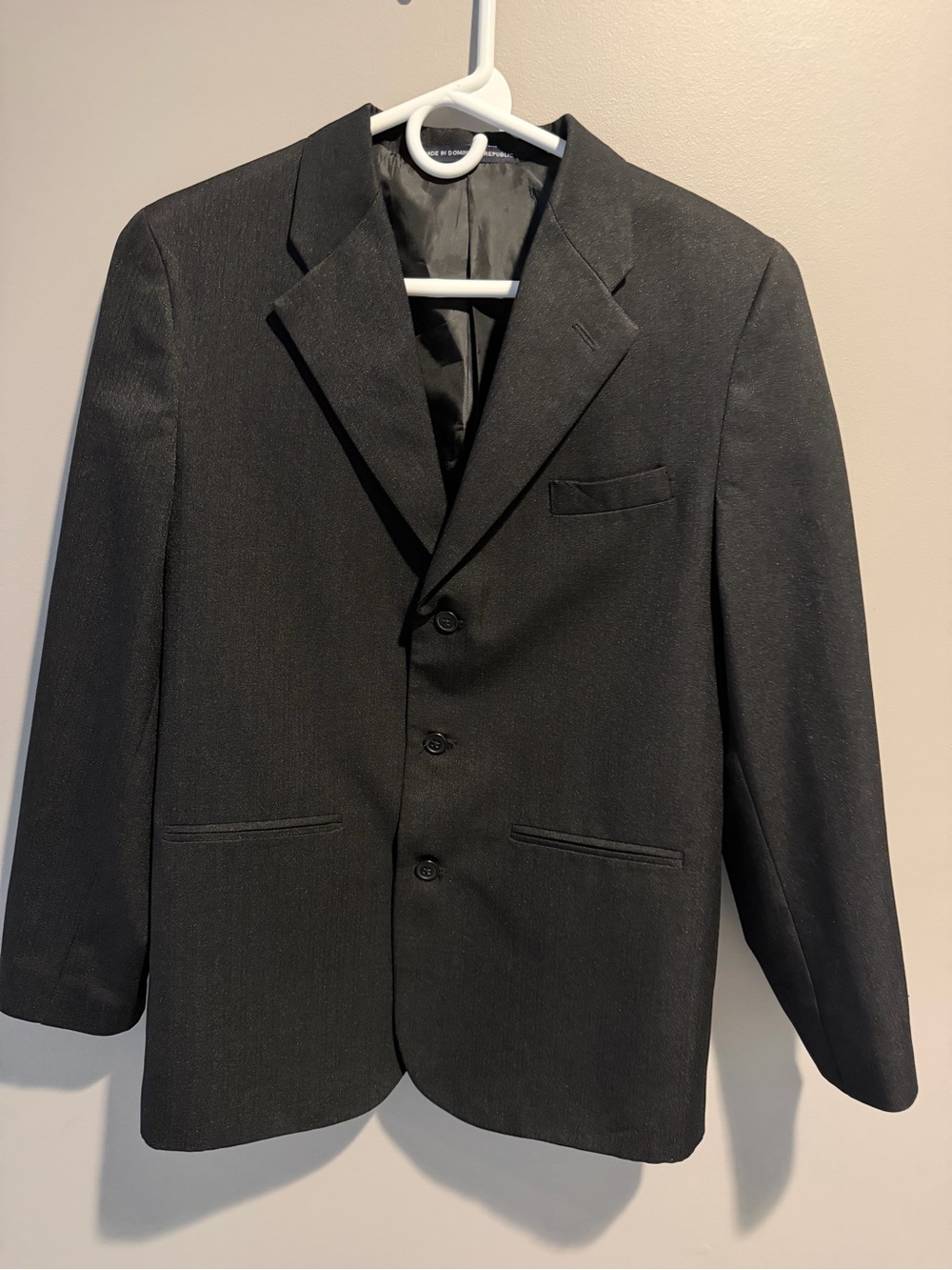 Dockers Boys Black Dress Blazer with Notch Lapel